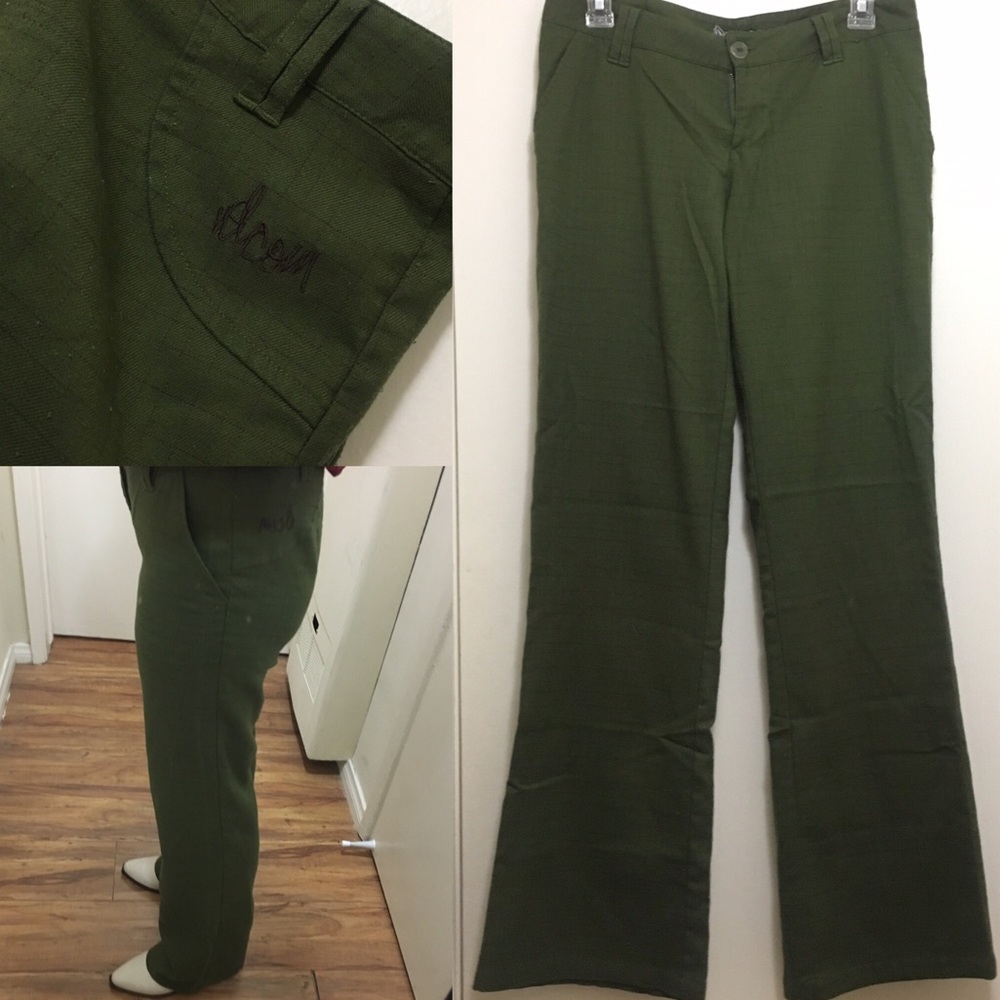 Grid Printed Flared Trousers